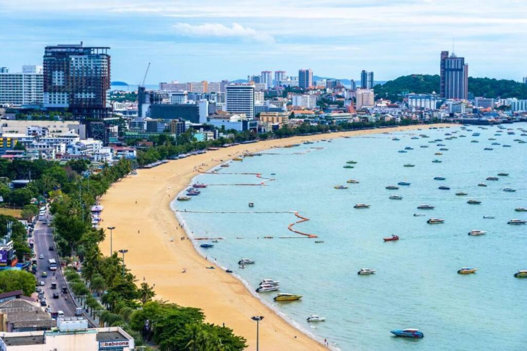 Central Pattaya - Sea View Large Balcony Condo With Infinity Pool Exterior foto