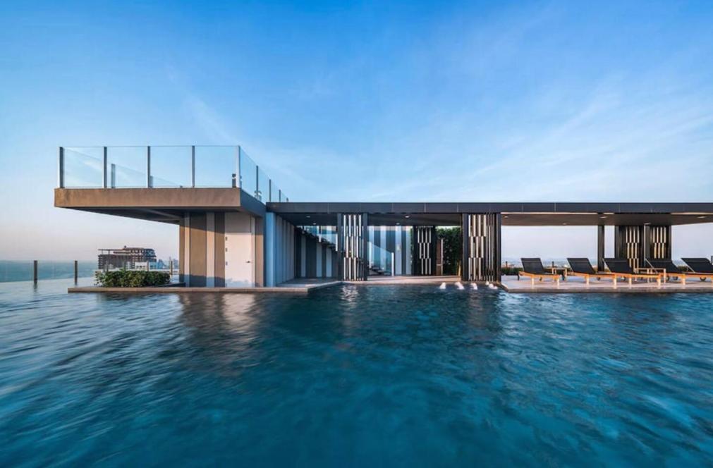 Central Pattaya - Sea View Large Balcony Condo With Infinity Pool Exterior foto