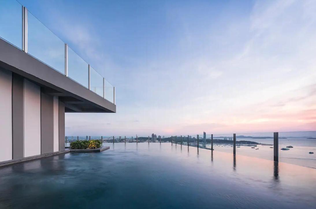 Central Pattaya - Sea View Large Balcony Condo With Infinity Pool Exterior foto