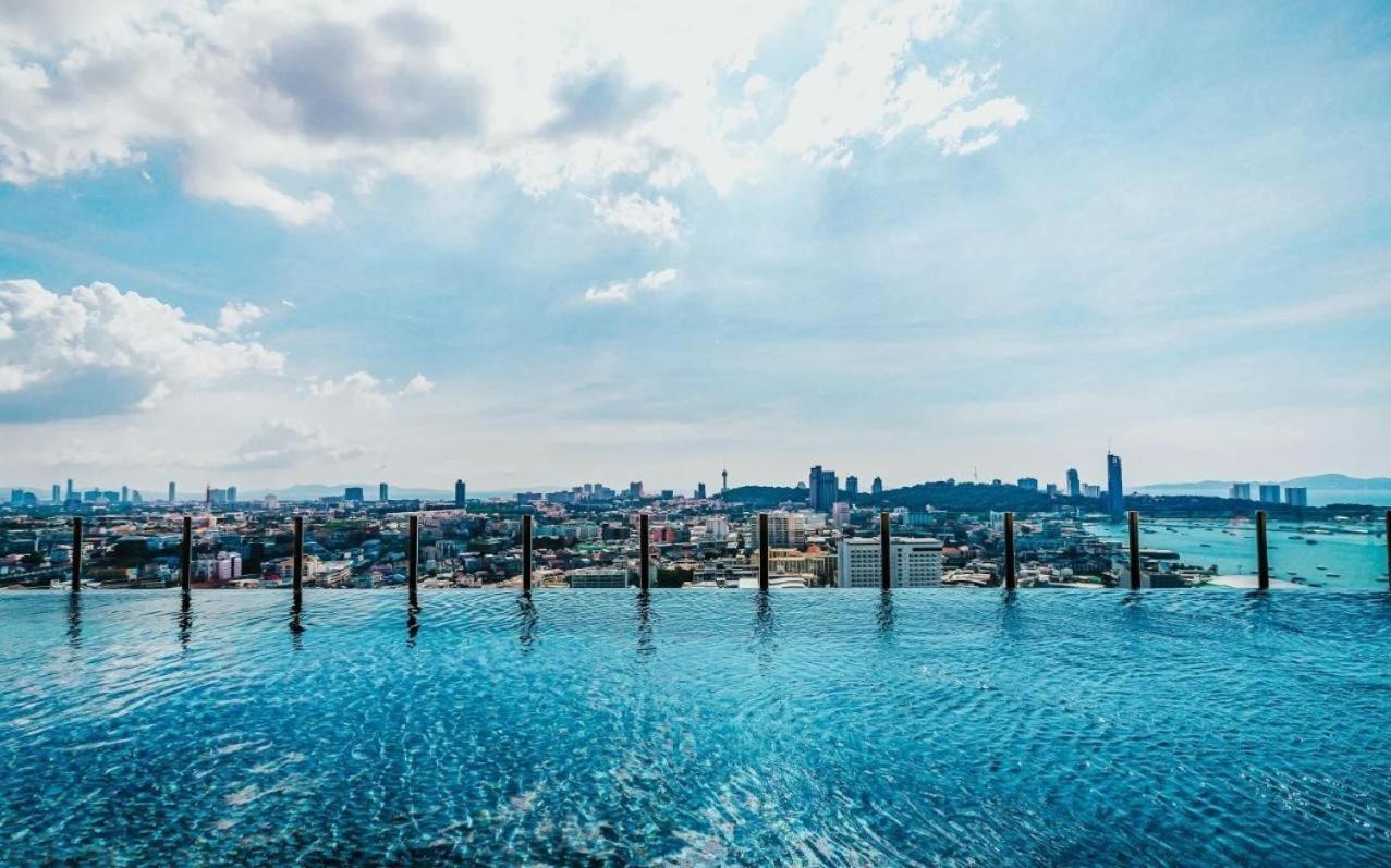 Central Pattaya - Sea View Large Balcony Condo With Infinity Pool Exterior foto