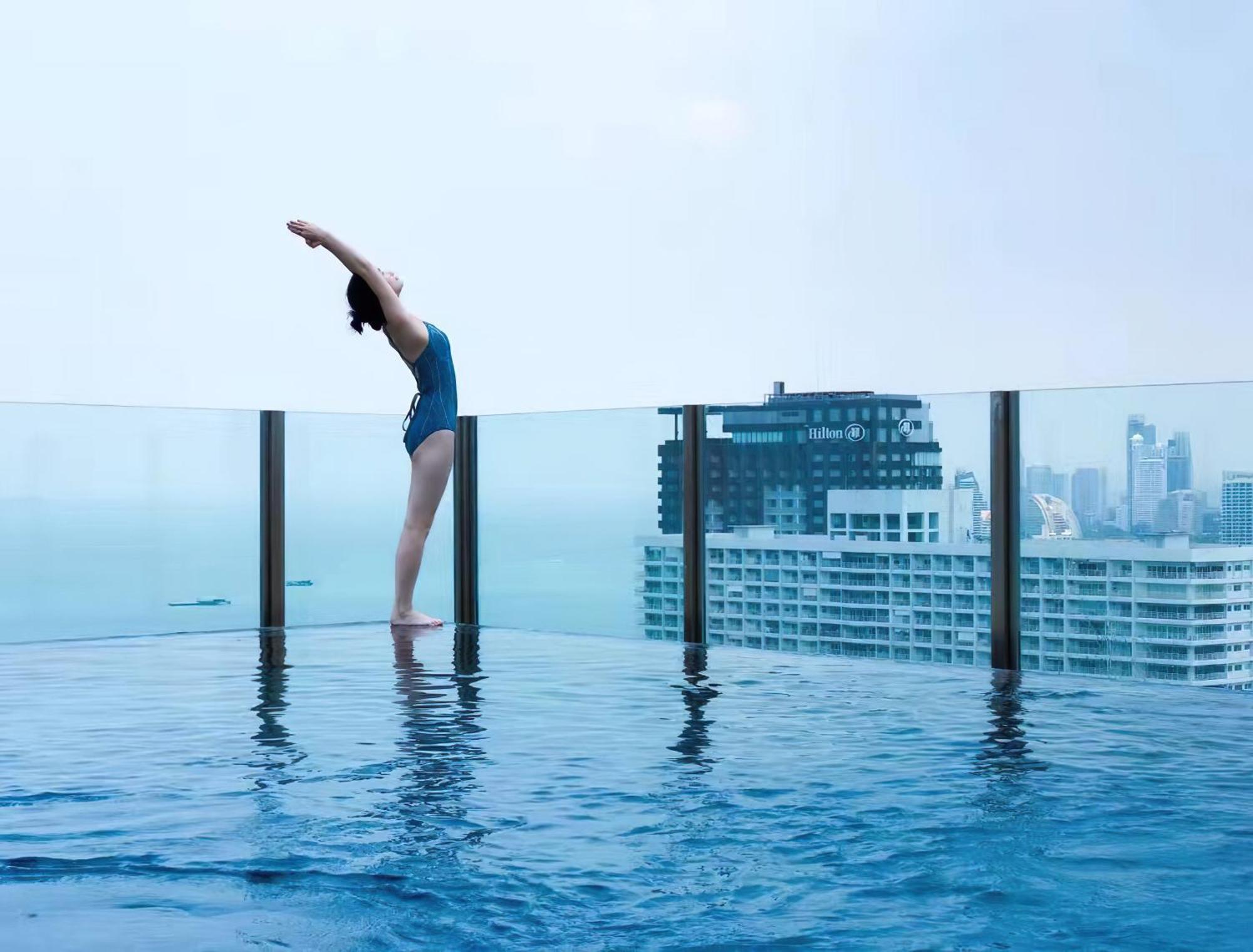 Central Pattaya - Sea View Large Balcony Condo With Infinity Pool Exterior foto