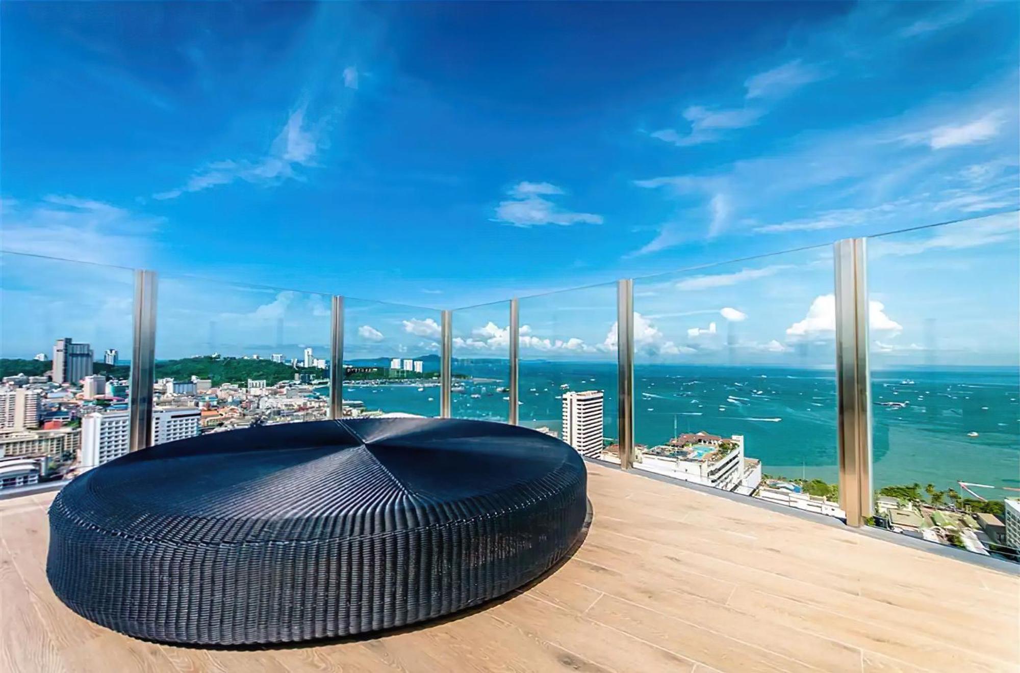 Central Pattaya - Sea View Large Balcony Condo With Infinity Pool Exterior foto