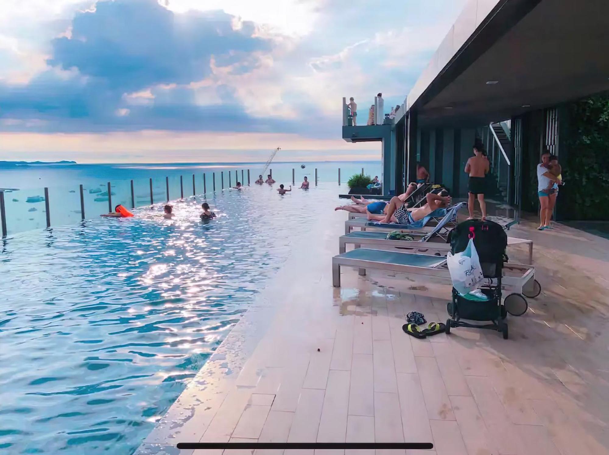 Central Pattaya - Sea View Large Balcony Condo With Infinity Pool Exterior foto