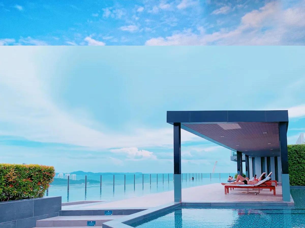 Central Pattaya - Sea View Large Balcony Condo With Infinity Pool Exterior foto